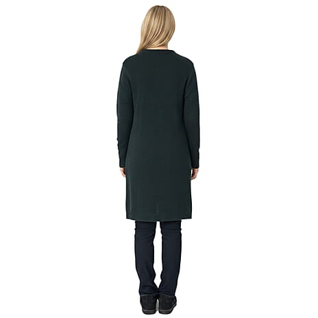 Esprit Womens Lightweight Open Front Cardigan (Size - L) - Green