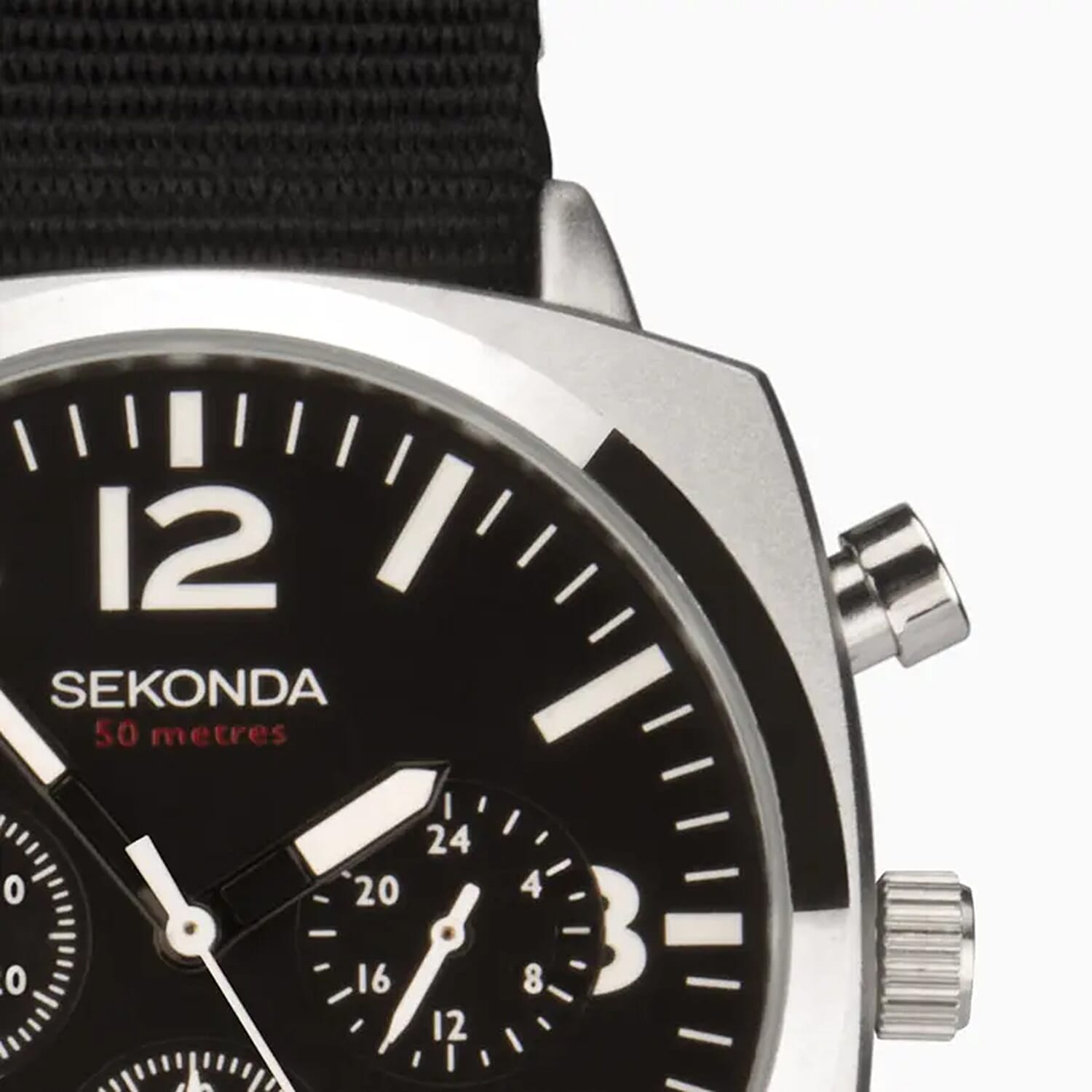 Sekonda Quartz Mens Watch in Leather - Black