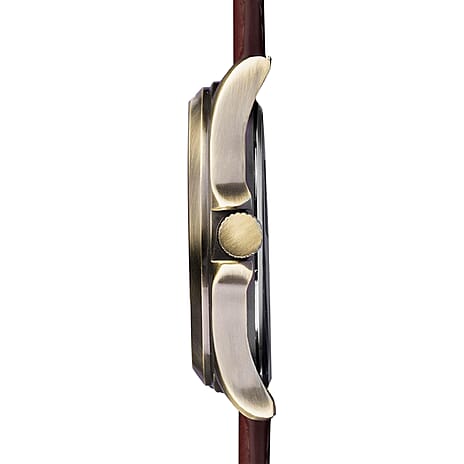 Sekonda Quartz Mens Watch in Leather - Black