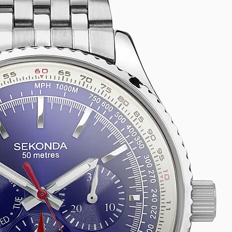Sekonda Quartz Mens Watch in Stainless Steel - Silver