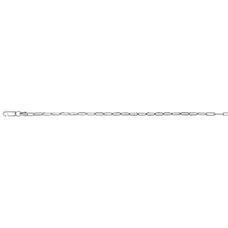 Sterling Silver Paper Chain (Size - 18) with Lobster Clasp