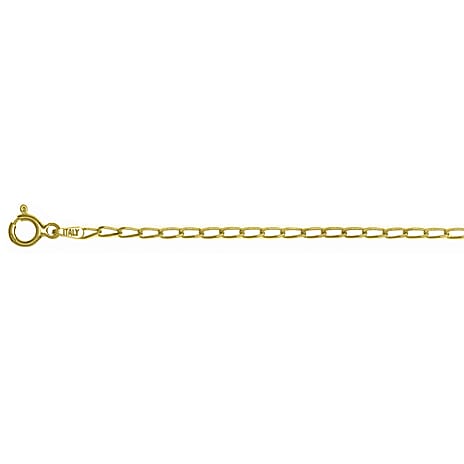 Yellow Gold Plated Sterling Silver Grumetta Rada Chain (Size - 24) with Lobster Clasp