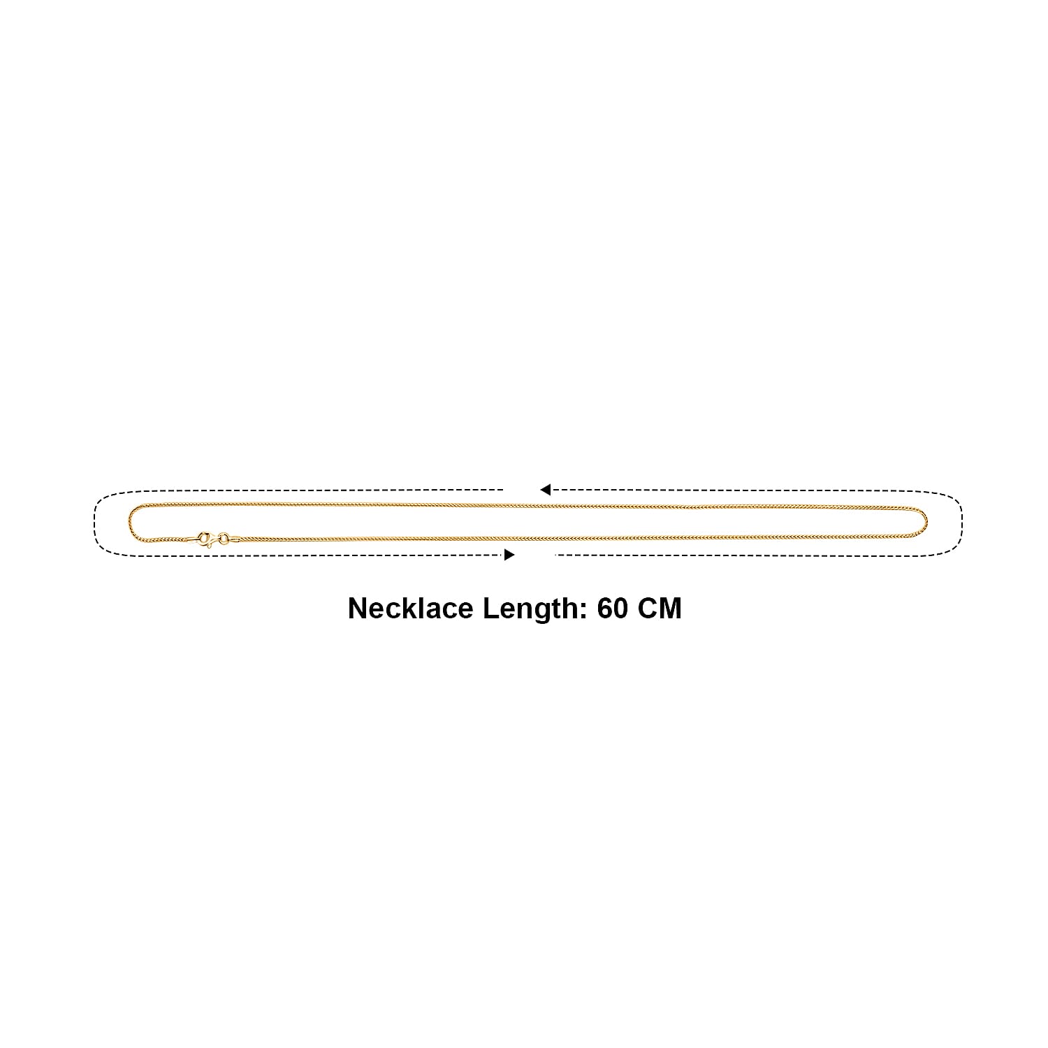 Yellow Gold Plated Sterling Silver Franco Chain (Size - 24) with Lobster Clasp