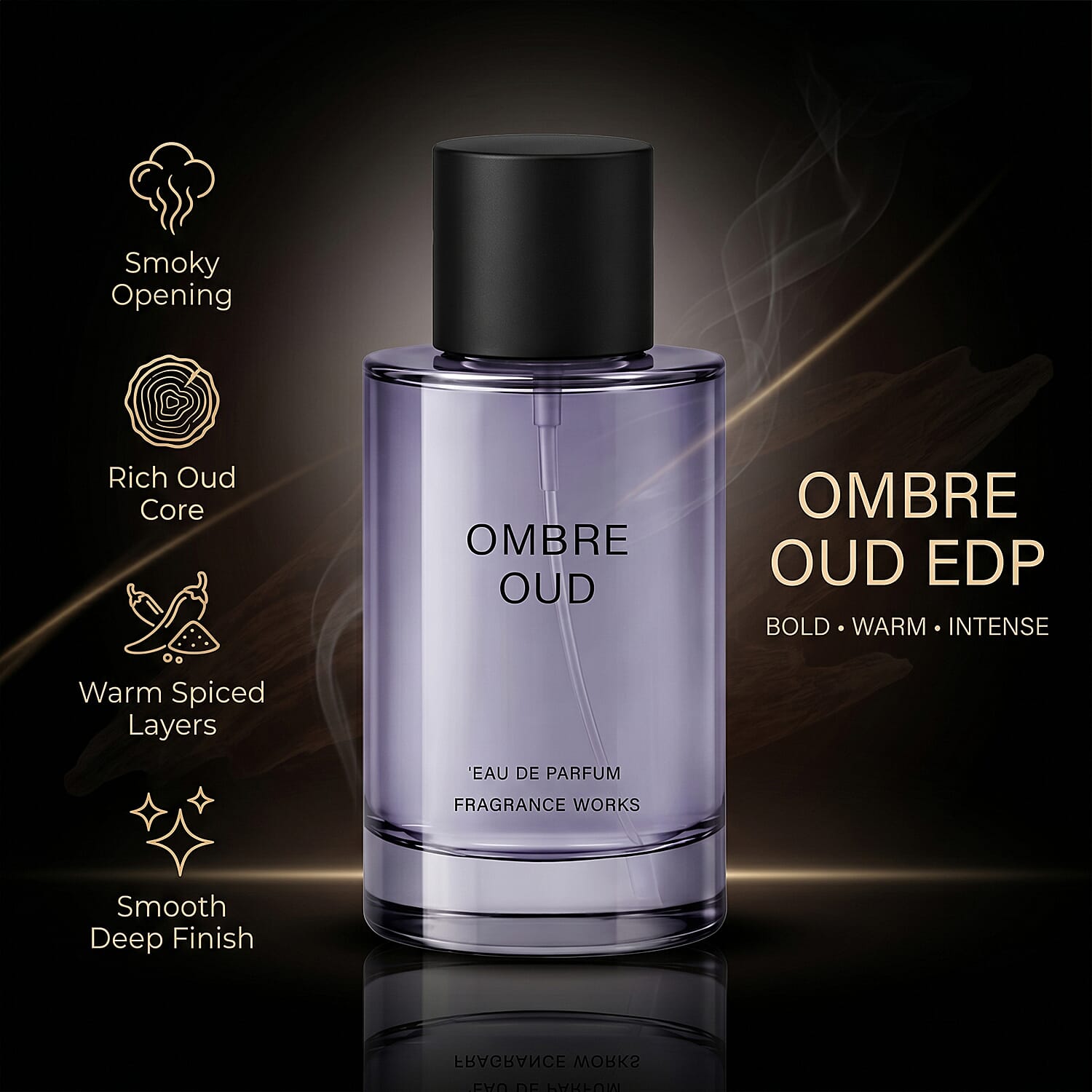 Fragrance Works Ombre Oud EDP - 100ml