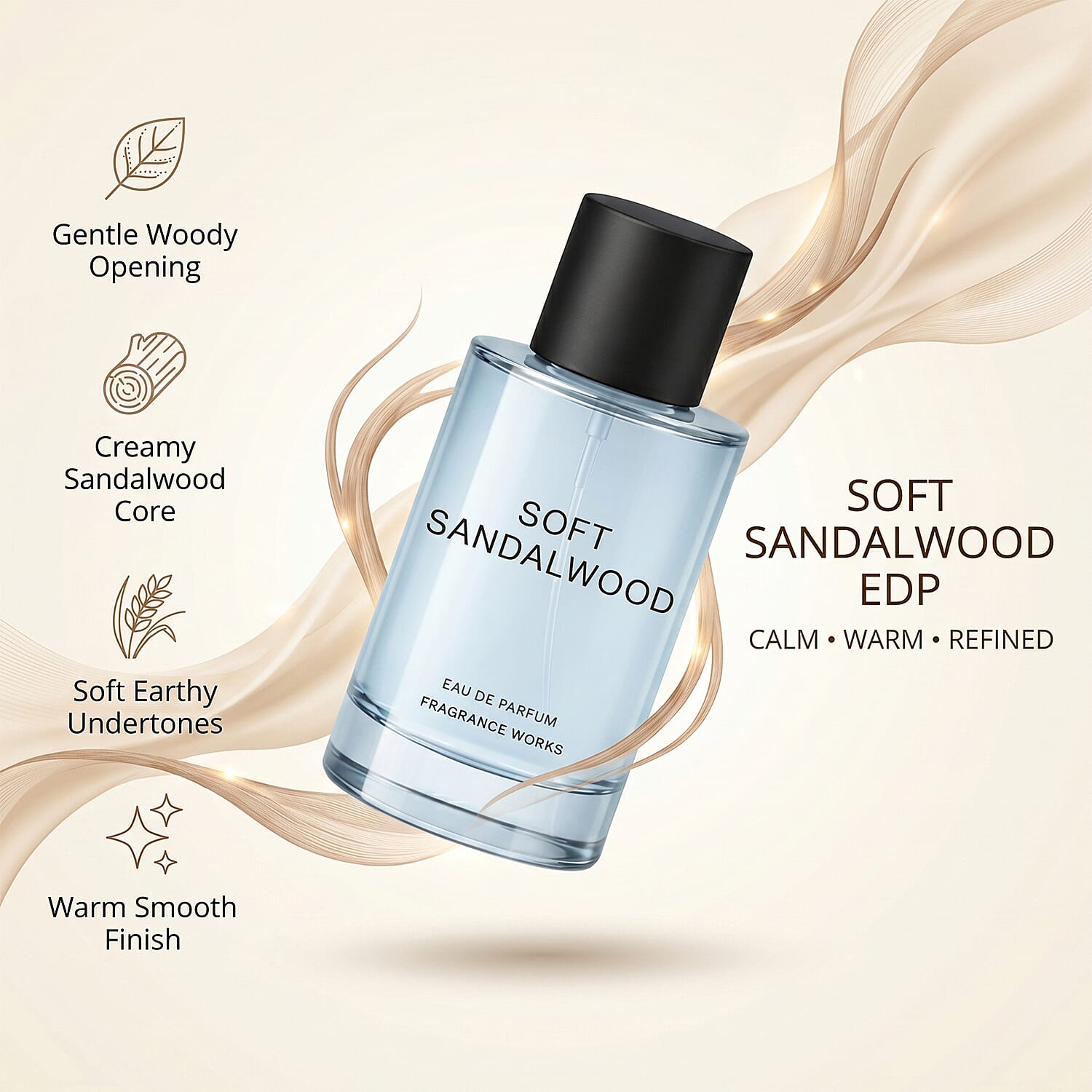 Fragrance Works Soft Sandalwood EDP - 100ml