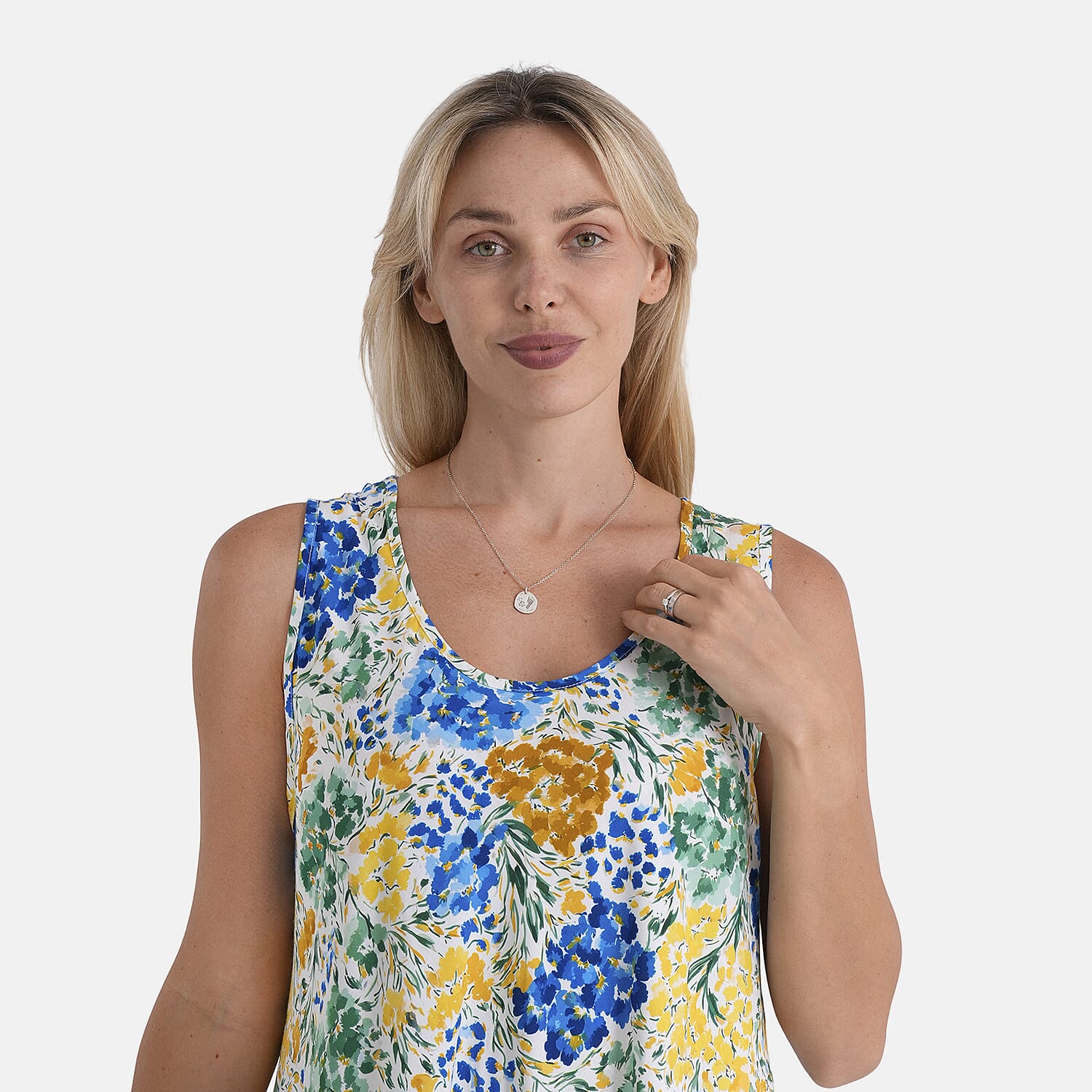 La Marey Patterned Dress (Size - One Size Curve) - Green