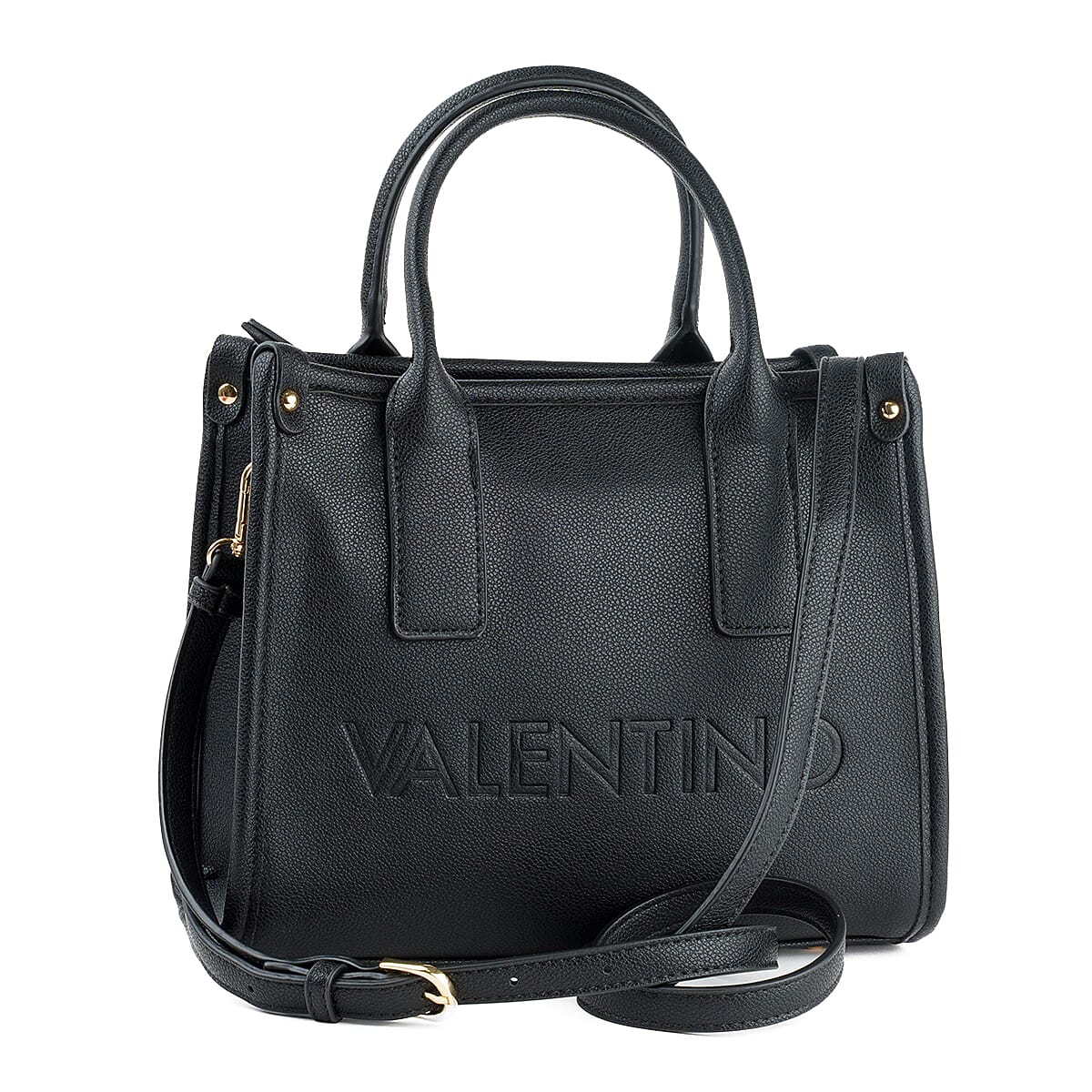 Mario Valentino Textured Handbag - Black