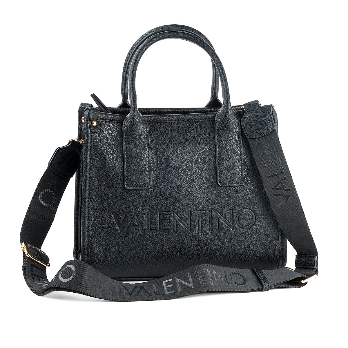 Mario Valentino Textured Handbag - Black