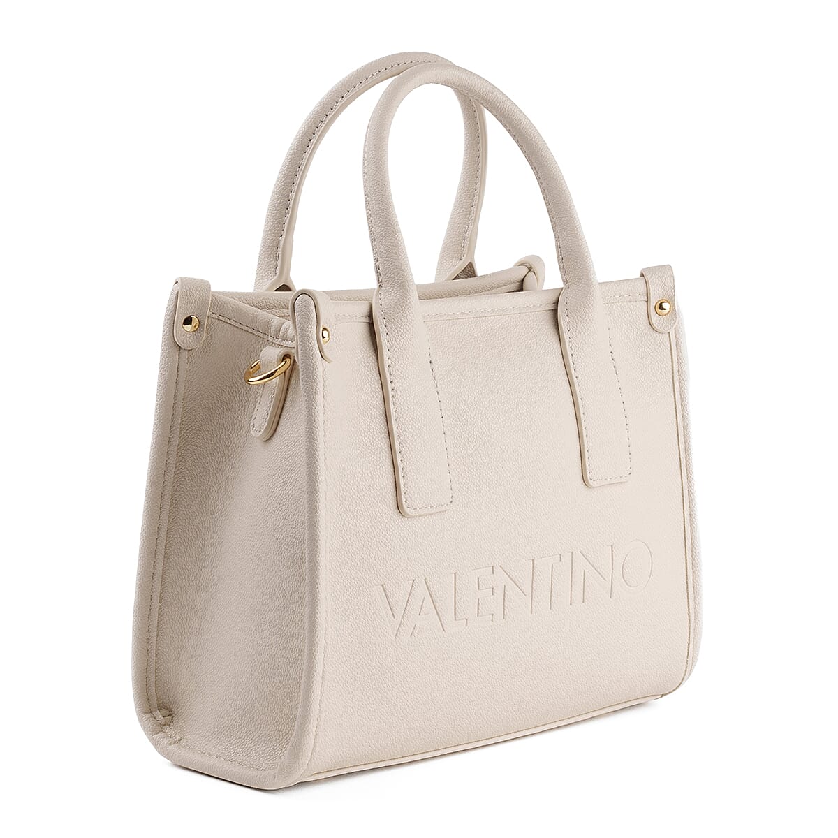 Mario Valentino Leather Small Handbag - Cream