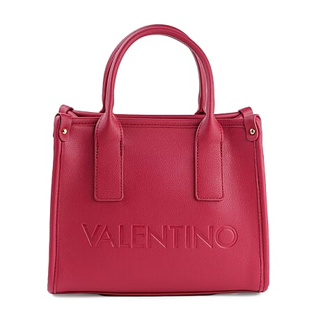 Mario Valentino Leather Handbag - Red