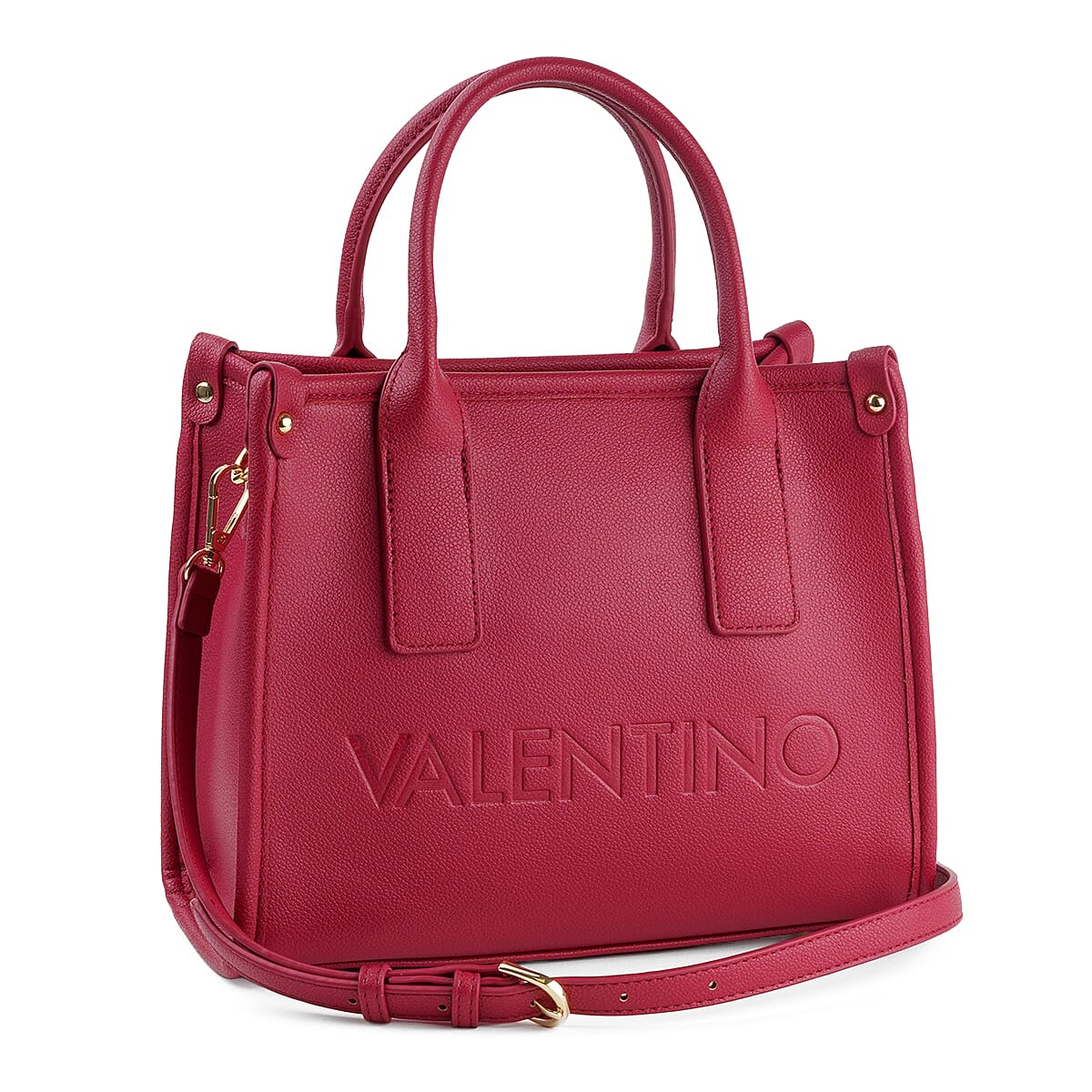 Mario Valentino Leather Handbag - Red