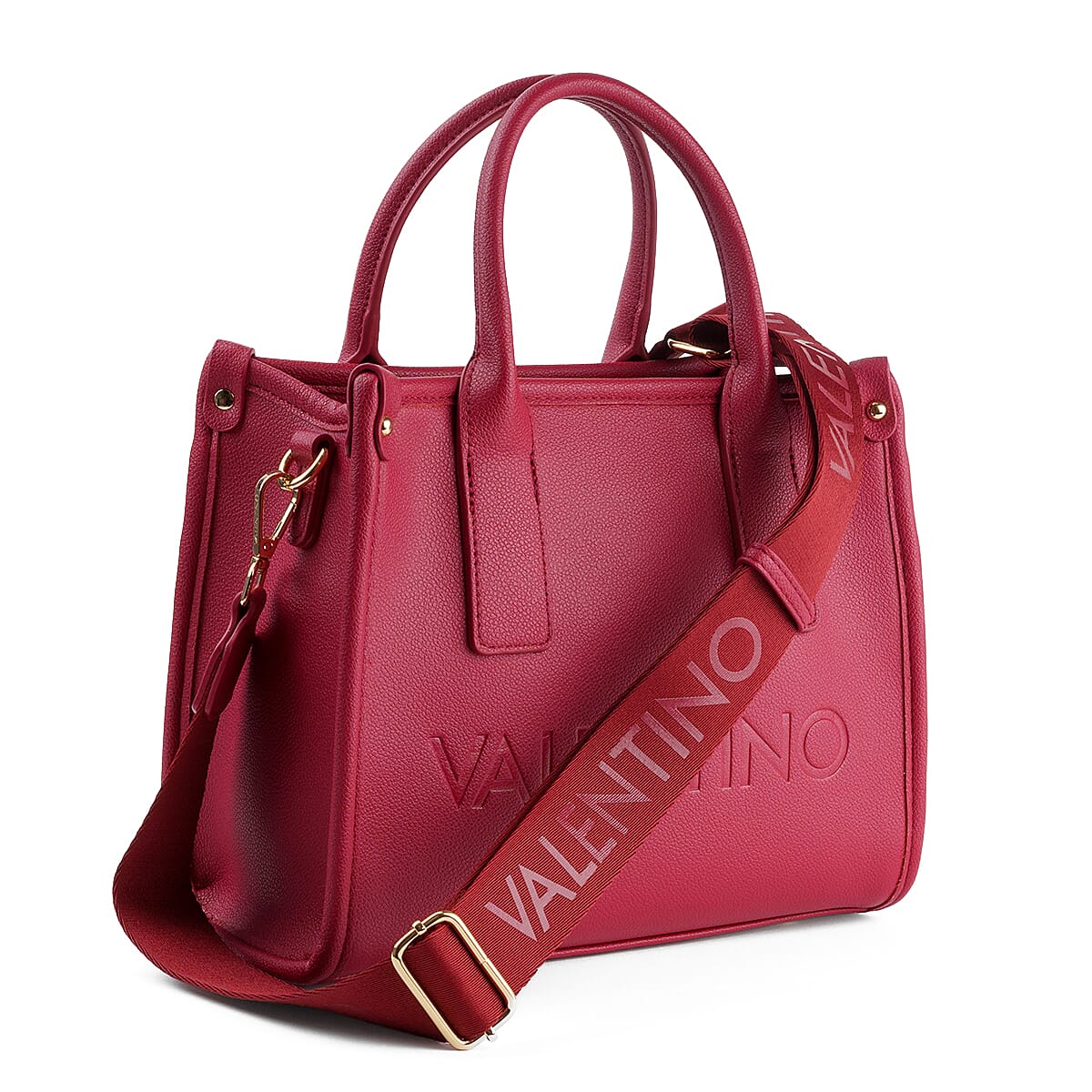 Mario Valentino Leather Handbag - Red