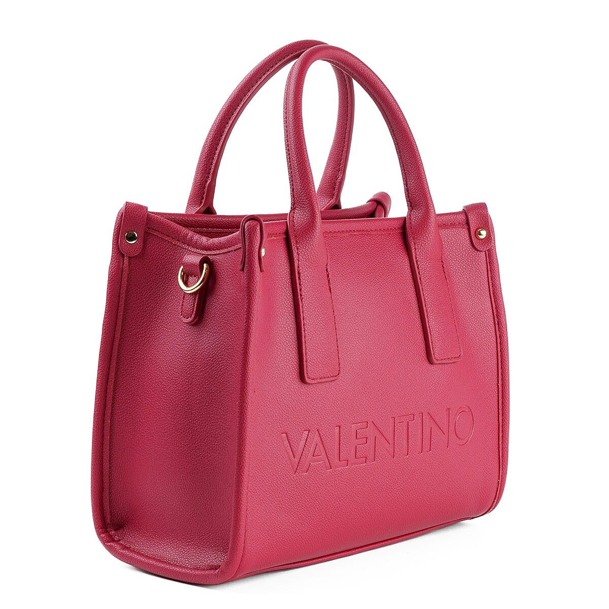 Mario Valentino Leather Handbag - Red