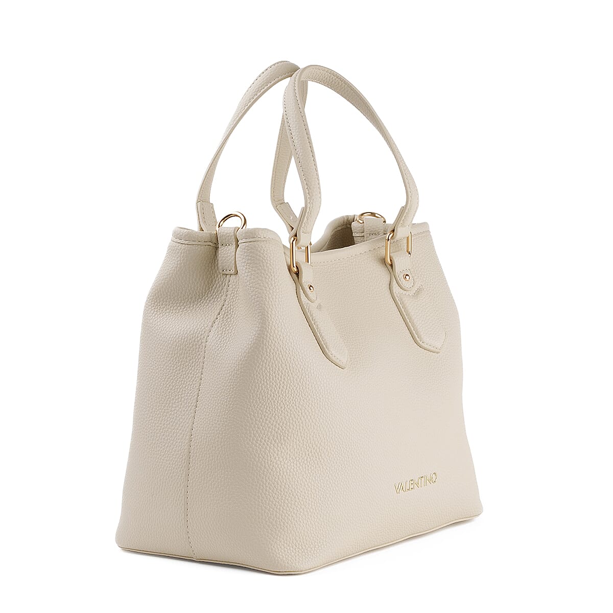 Mario Valentino Leather Handbag - Cream