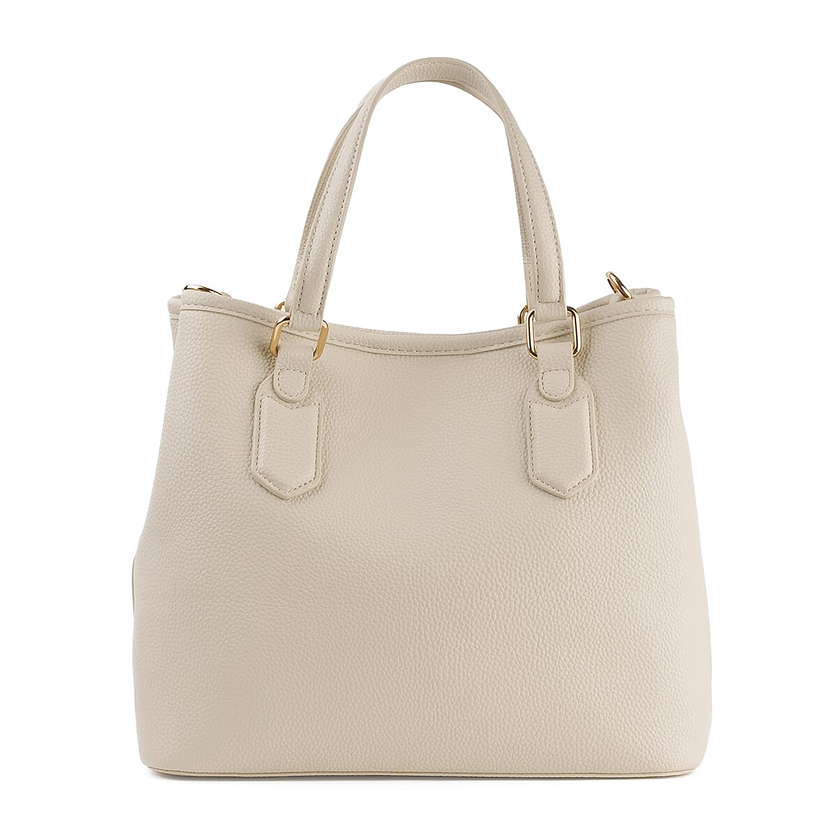 Mario Valentino Leather Handbag - Cream