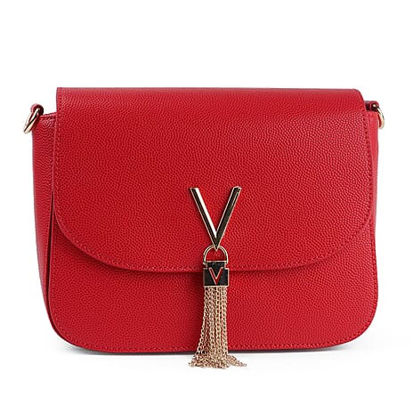 Mario Valentino Chain Shoulder Bag - Red
