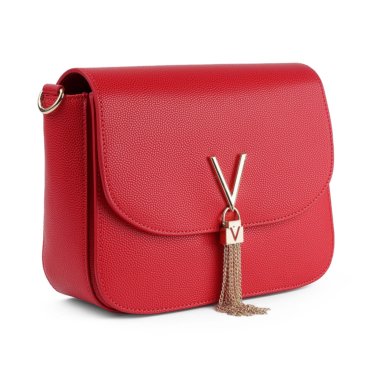Mario Valentino Chain Shoulder Bag - Red