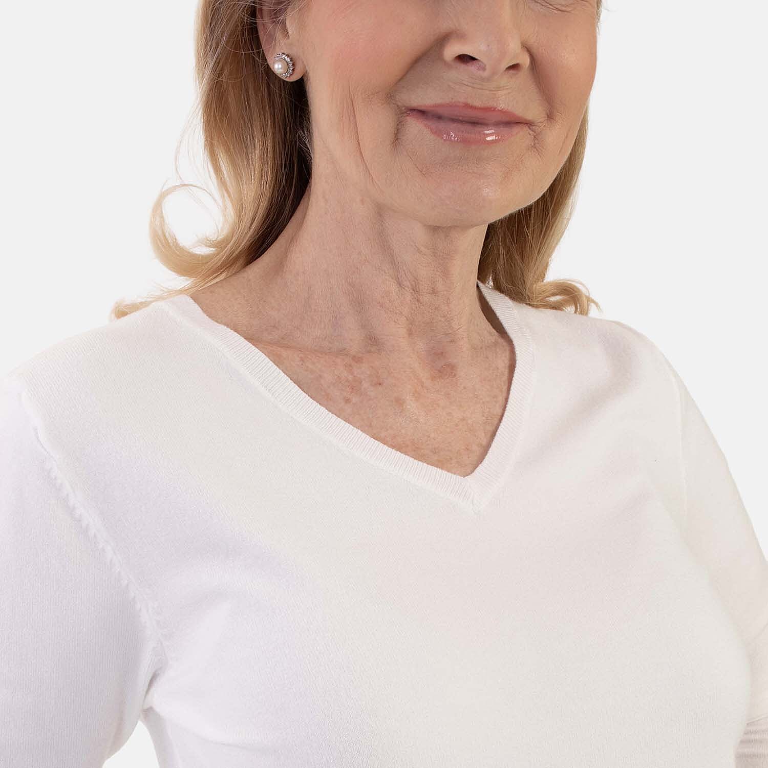 Pure And Natural Jumper (Size - 10) - White