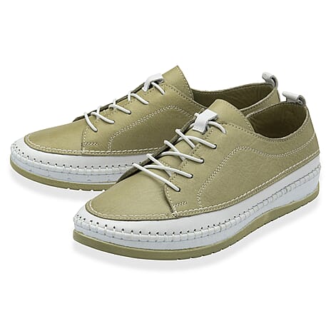 Lotus Womens Rimini Lace Up Casual Sneaker (Size 5) - Sage
