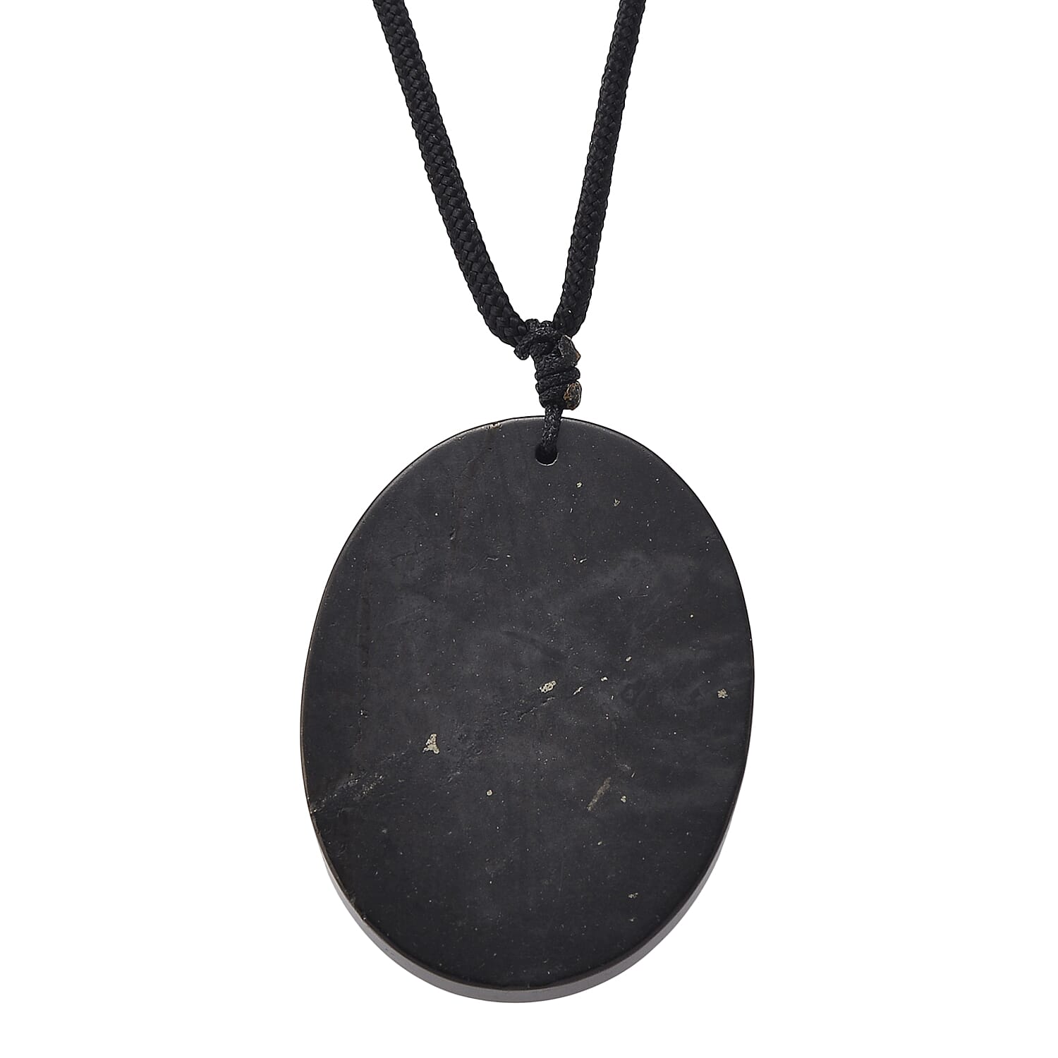 Shungite & White Mother Of Pearl Cotton Thread Adjustable Necklace (Size - 28) 60.00 Ct.