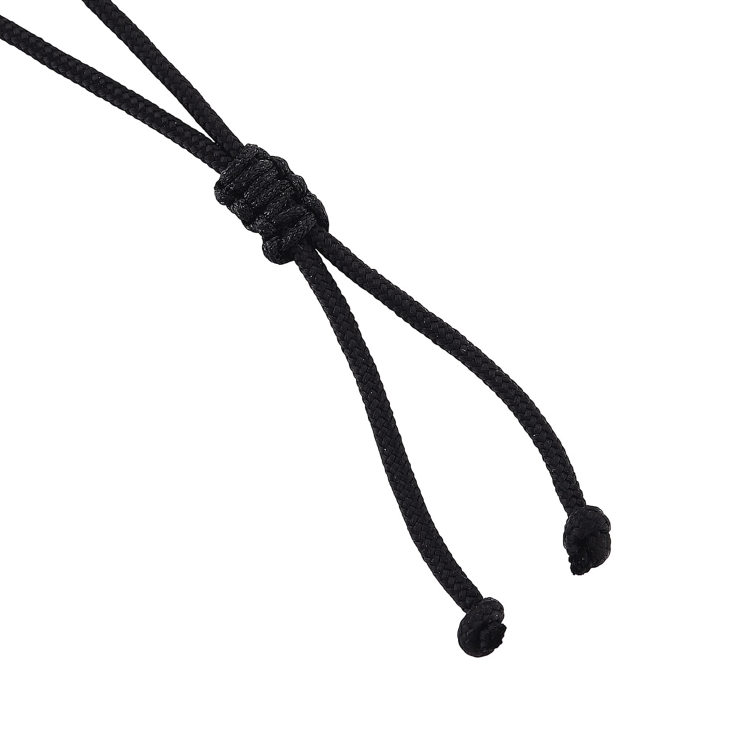 Shungite & White Mother Of Pearl Cotton Thread Adjustable Necklace (Size - 28) 60.00 Ct.