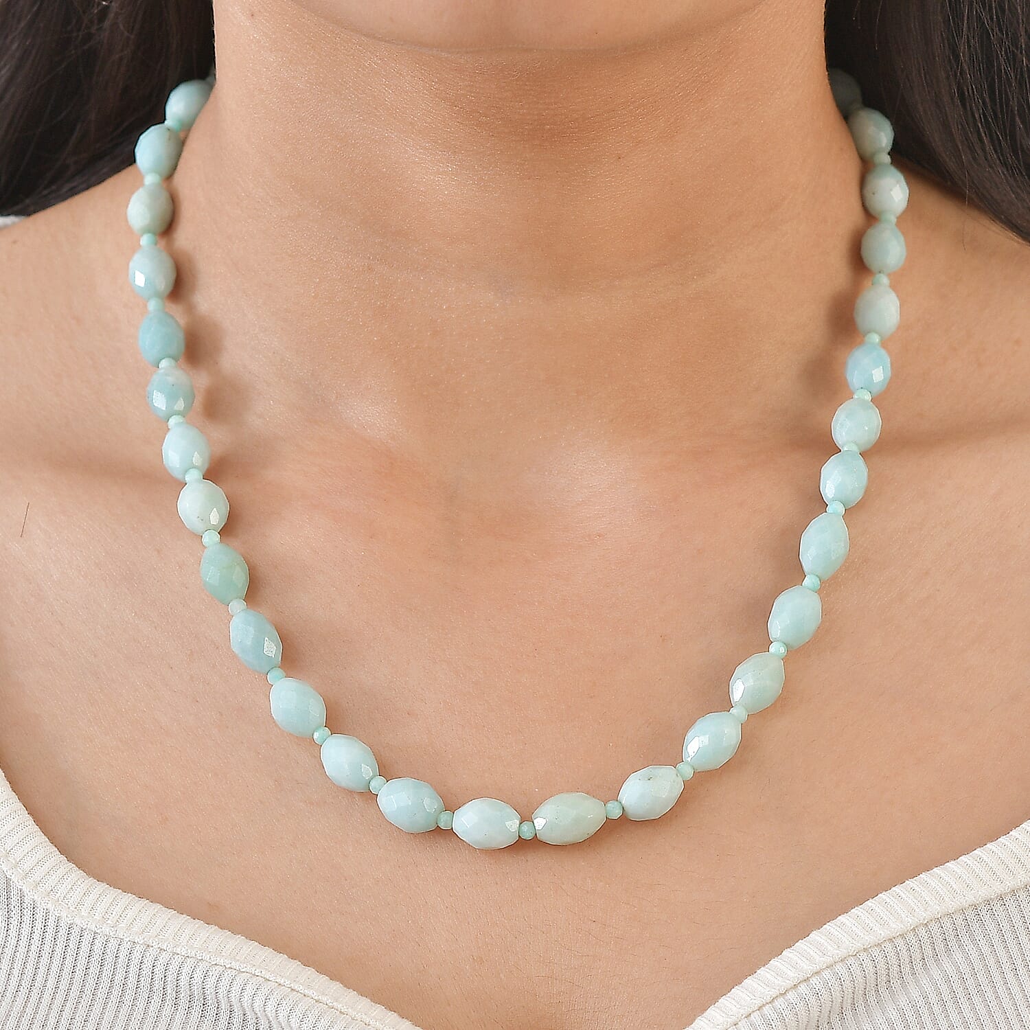 EverTrue - Amazonite Necklace (Size - 18-2 Ext) 455.00 Ct.