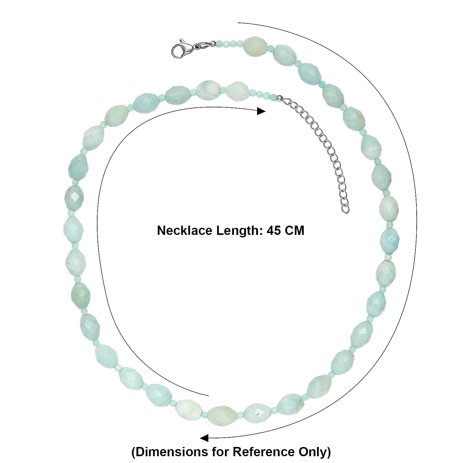 EverTrue - Amazonite Necklace (Size - 18-2 Ext) 455.00 Ct.
