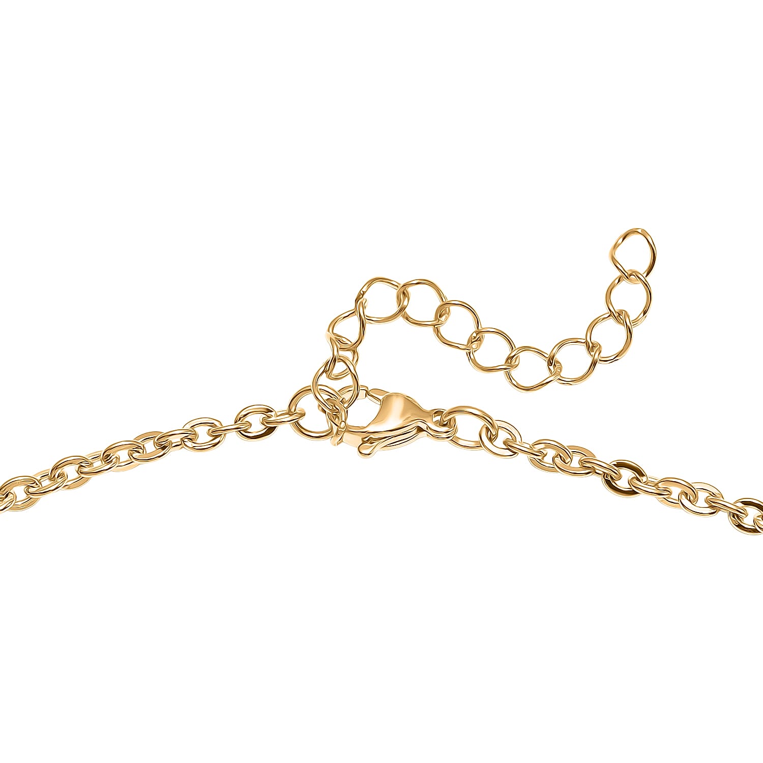 EverTrue - Hessonite Garnet & Peach Moonstone Necklace (Size - 20-2 Ext) in Yellow Gold Tone 520.00 Ct.