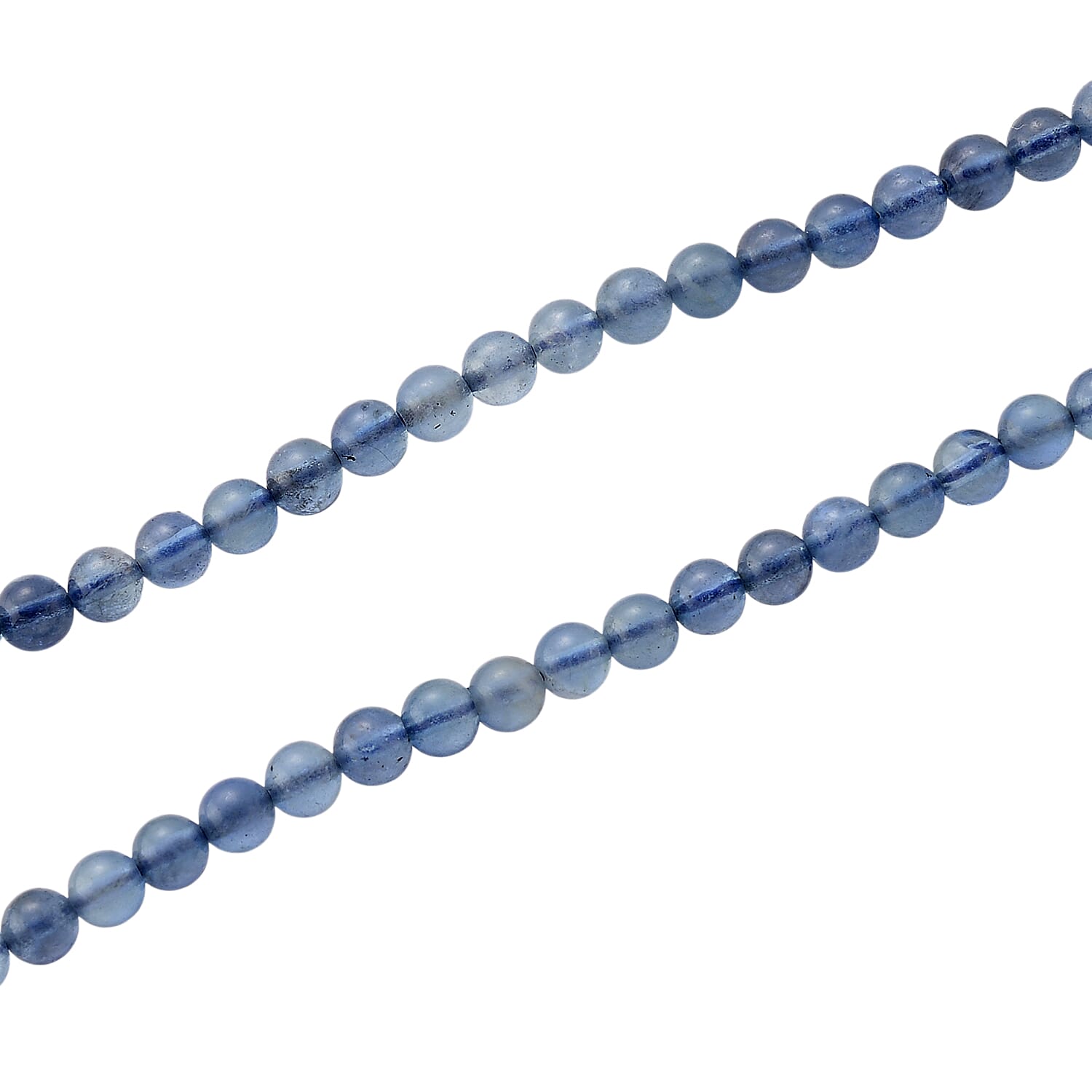 -One Time Deal- Santamaria Aquamarine Necklace (Size - 20-2 Ext)  in Rhodium Overlay Sterling Silver 60.00 Ct.