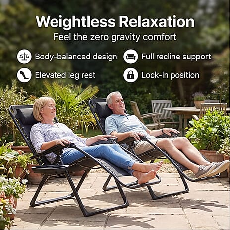 Pair of Gravity Chair - Black