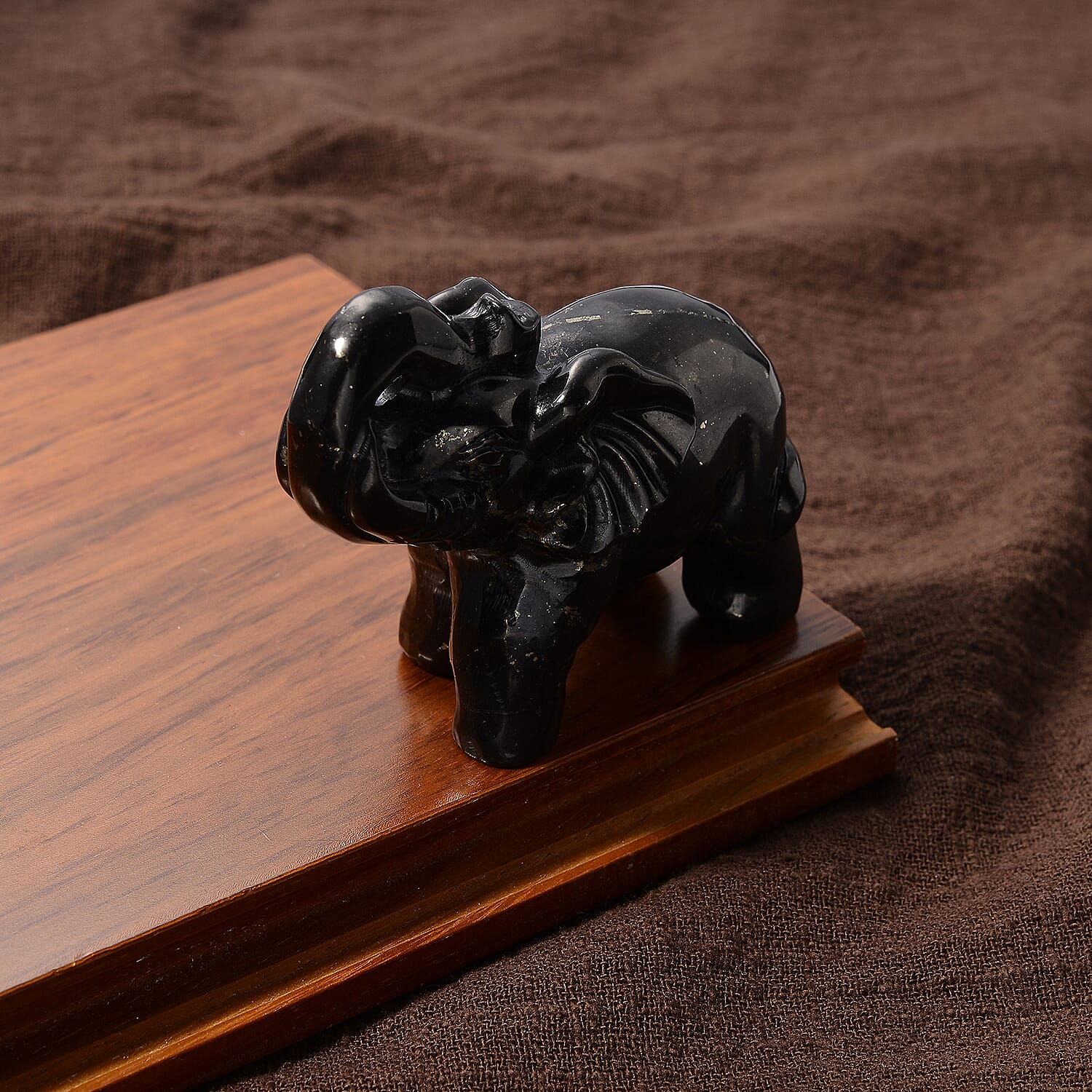 Shungite Elephant Symbolizing Decor 575.00 Ct.