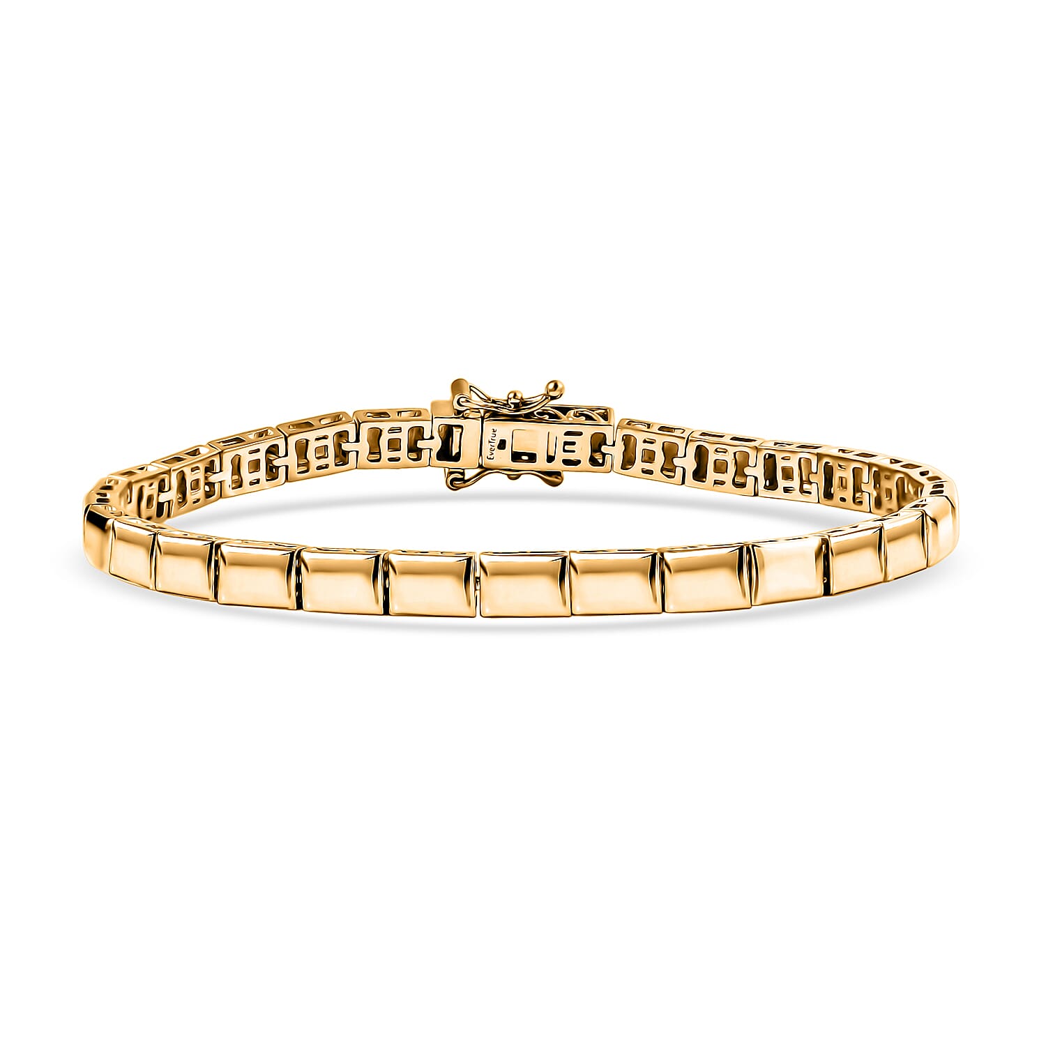 EverTrue Bronzella Collection - Bracelet (Size - 7.5) with GB Lock Box in 18K Gold Plating