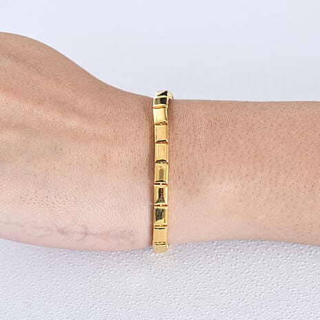 EverTrue Bronzella Collection - Bracelet (Size - 7.5) with GB Lock Box in 18K Gold Plating