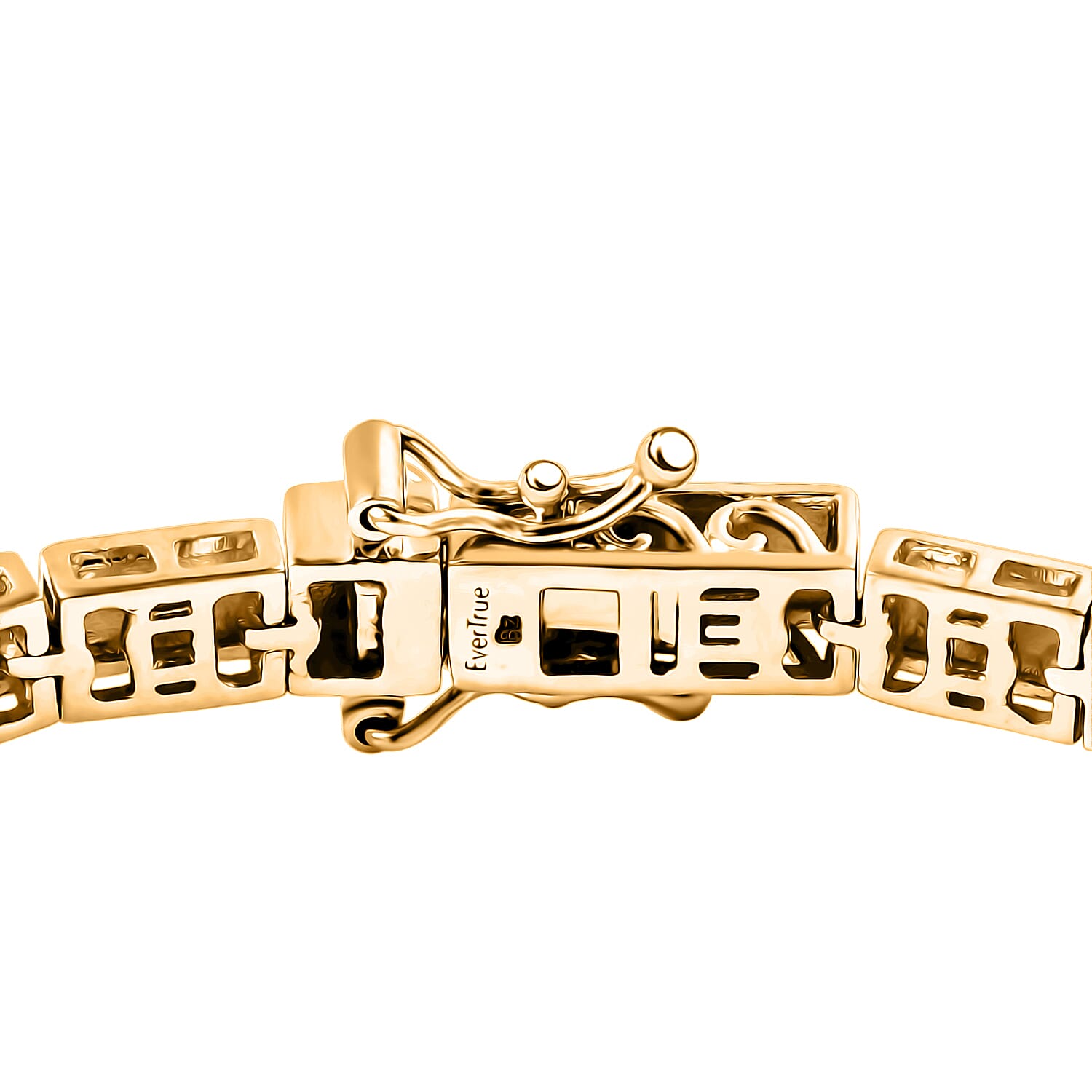 EverTrue Bronzella Collection - Bracelet (Size - 7.5) with GB Lock Box in 18K Gold Plating