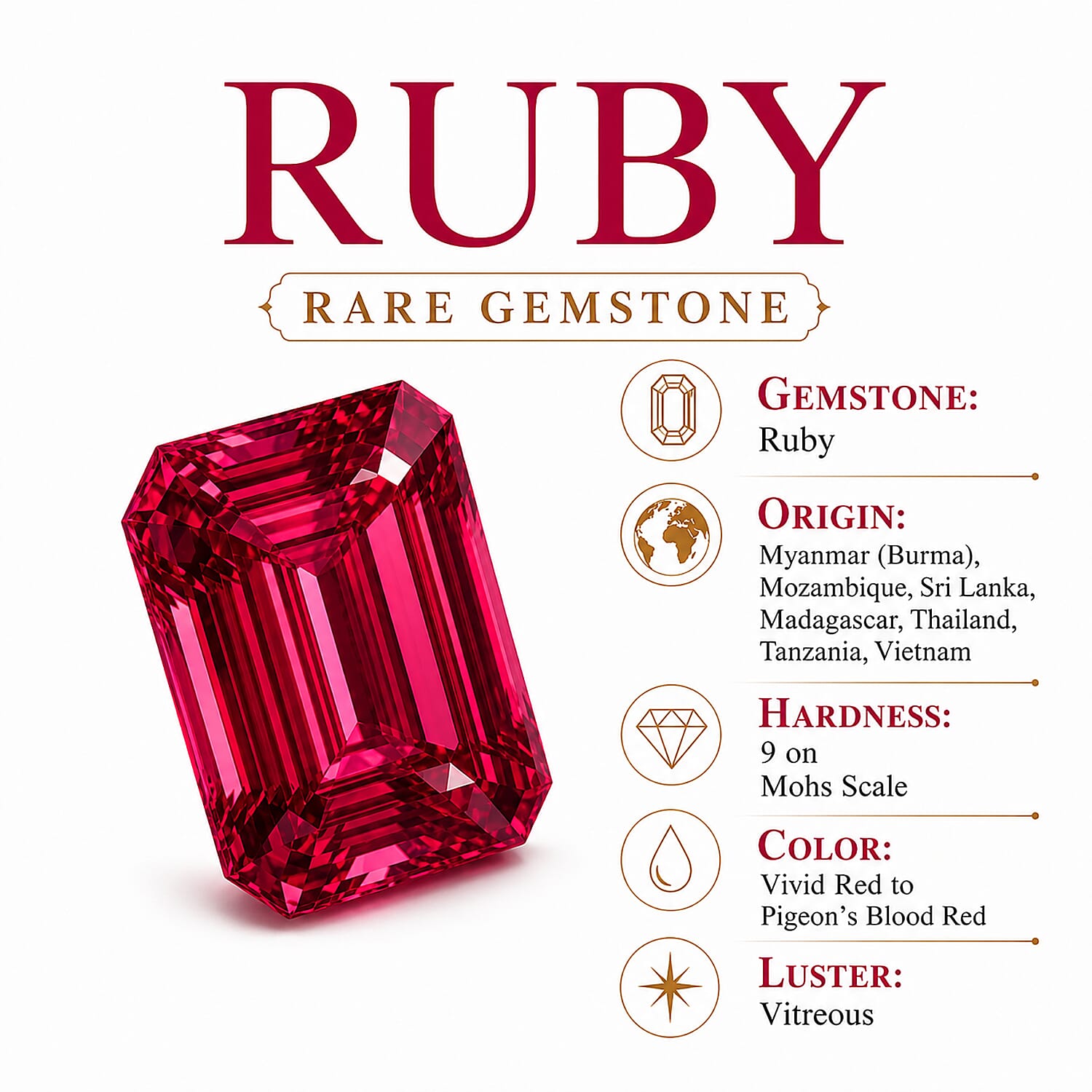 Royal Bali Collection - D'Joy African Ruby Cluster Earring with Lever Back in Rhodium Overlay Sterling Silver 2.37 Ct.