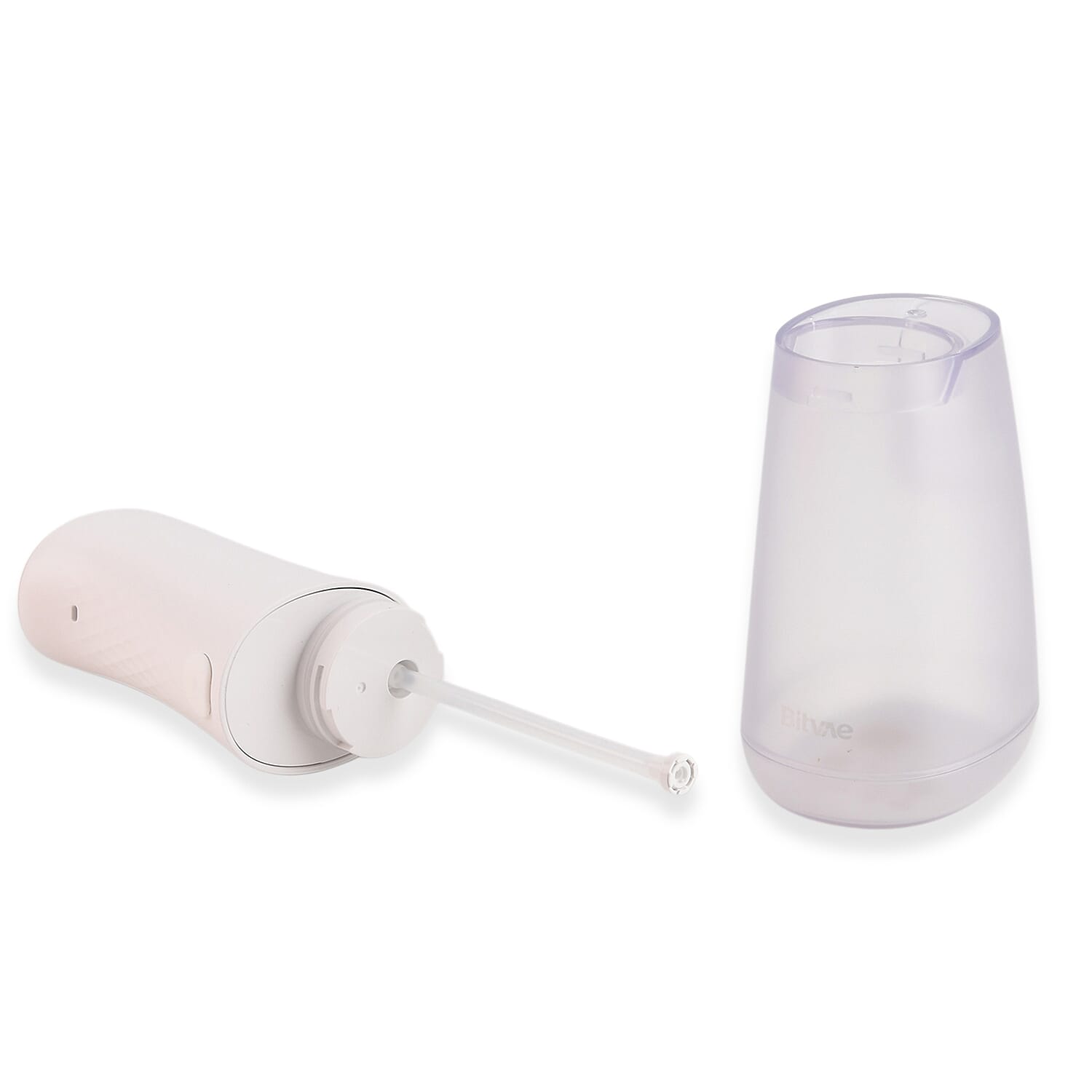 Bitvae C6 Water Flosser - White Cordless Portable Oral Irrigator - Premium 3 Modes 15 Intensity Levels Dental Flosser with 300ML Detachable Tank IPX7 Waterproof