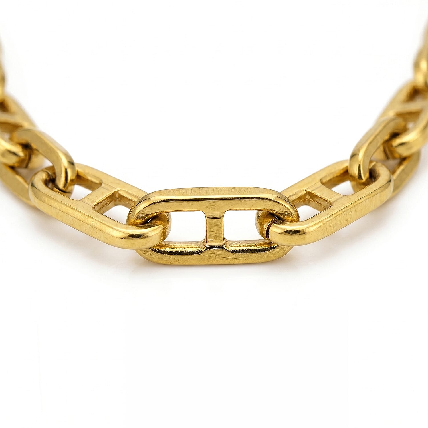9K Yellow Gold Paperclip Chain (Size - 16) with Lobster Clasp, Gold Wt. 1.58 Gms