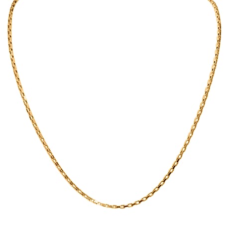 9K Yellow Gold Venziana Box Chain (Size - 20) with Lobster Clasp, Gold Wt. 3.35 Gms