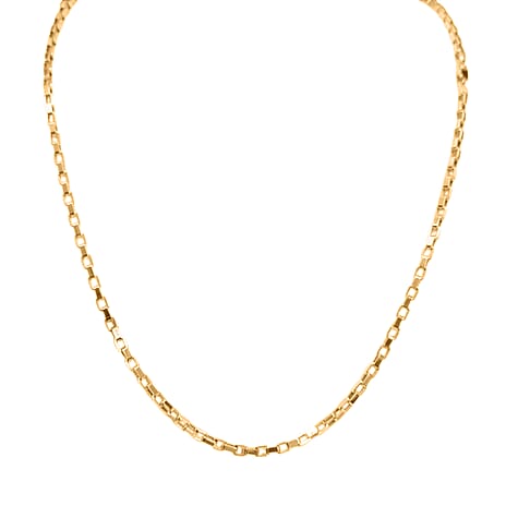 9K Yellow Gold Venziana Box Chain (Size - 22) with Lobster Clasp, Gold Wt. 6.75 Gms