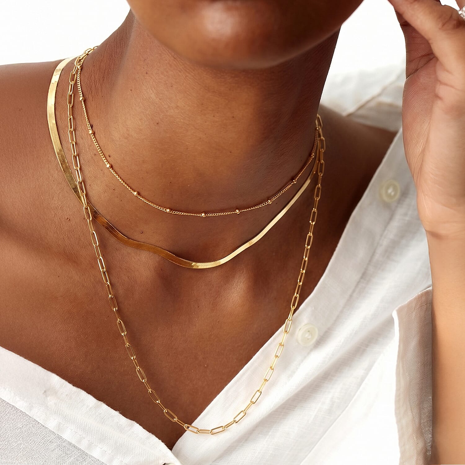 9K Yellow Gold Paperclip Chain (Size - 24) with Lobster Clasp, Gold Wt. 2.62 Gms