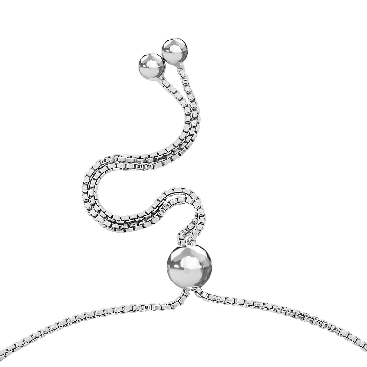 D'Joy - Moissanite Adjustable Chain Bracelet (Size - 10.5) in Platinum Overlay Sterling Silver 3.12 Ct.