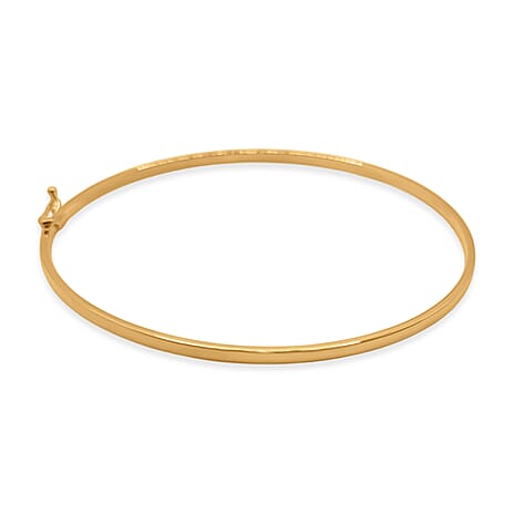Close Out Deal- 9K Yellow Gold Hindge Bangle(Size-7'').