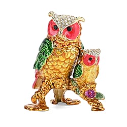 LIVMORE Birds Shaped Trinket Storage Box (Size 8x5x1 cm) - Multi Color