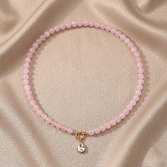 https://tjcuk.sirv.com/Products/85/6/8562313/Rose-Quartz-White-Cubic-Zirconia-Beads-Necklace-Size-20-with-Clasp-in-_8562313_2.jpg?w=342&h=342