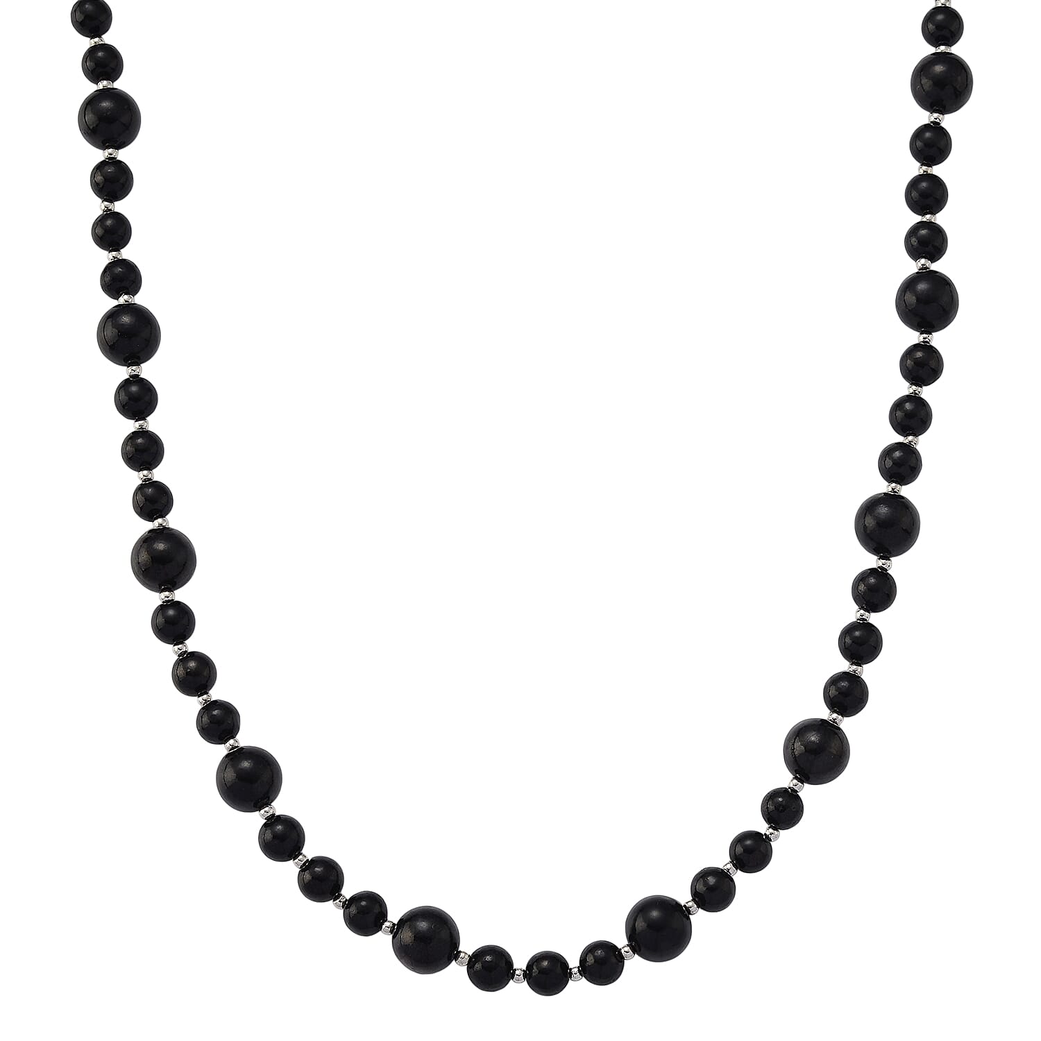 Shungite Beads Necklace (Size - 20) with Magnetic Lock 200.00 Ct.