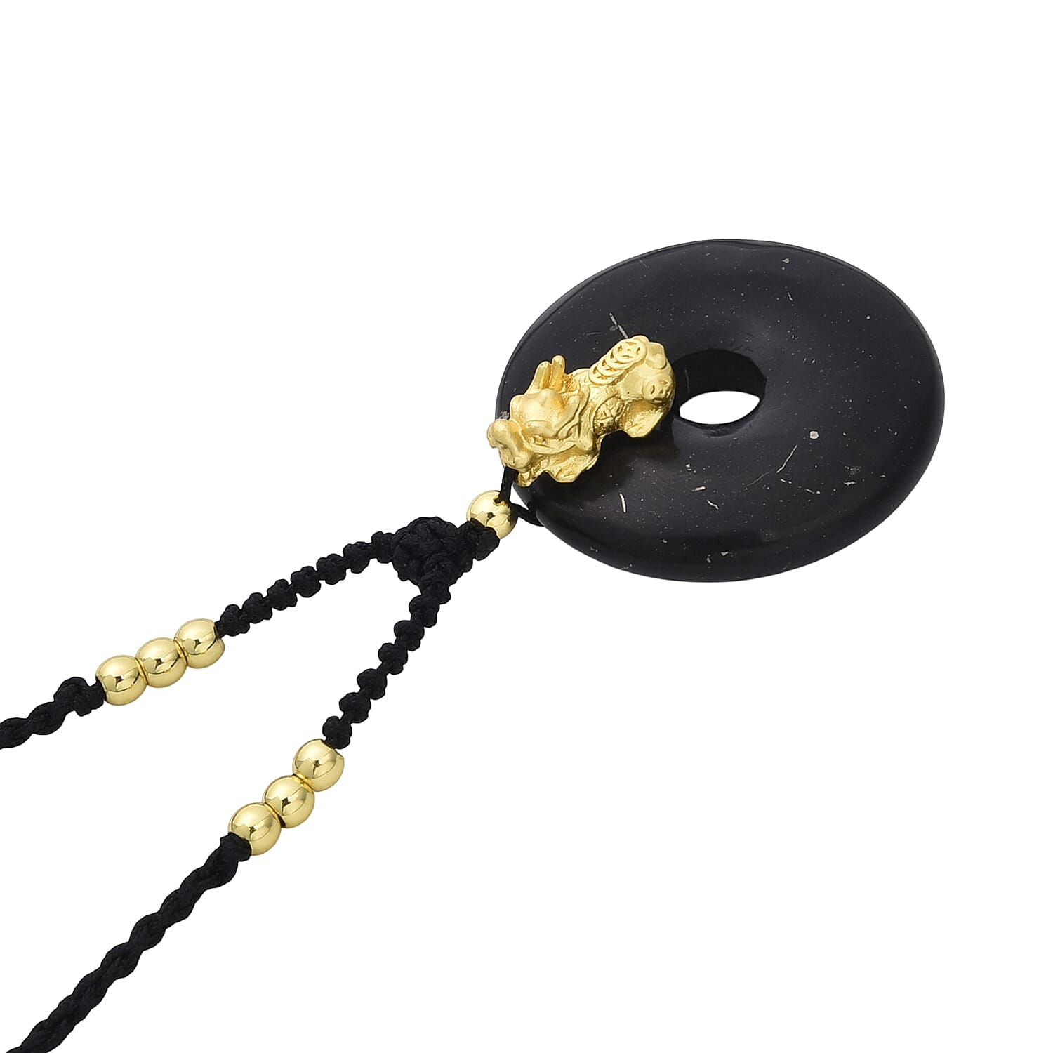 Shungite Adjustable Beads Necklace (Size - 28) 65.00 Ct.