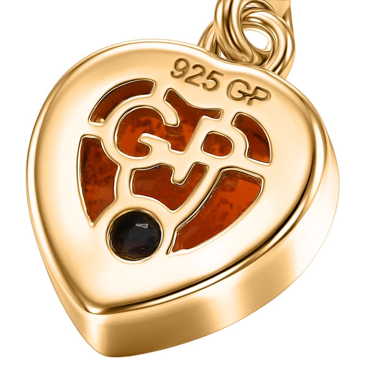 GP Family Legacy Italy - Genuine Murano with 24K Gold & Blue Sapphire Lever Back Heart Earrings in 18K Gold Vermeil Sterling Silver