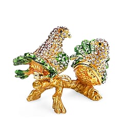 LIVMORE Birds Shaped Trinket Storage Box (Size 8x5x1 cm) - Multi Color