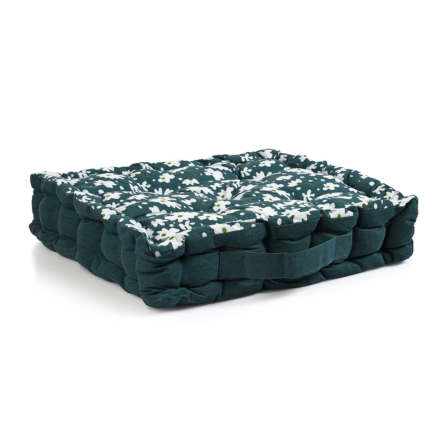 LIVMORE Cotton Printed Cushion Cover (Size 40x8 cm) - Green