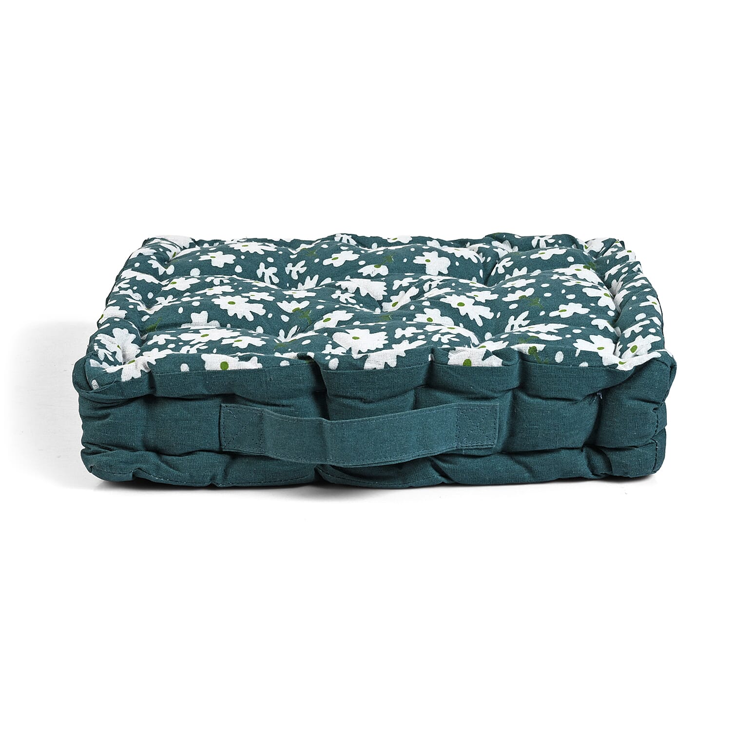 LIVMORE Cotton Printed Cushion Cover (Size 40x8 cm) - Green